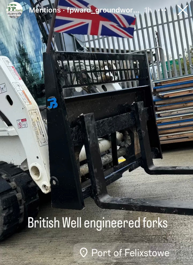 BCF20A Skid Steer Pallet Forks