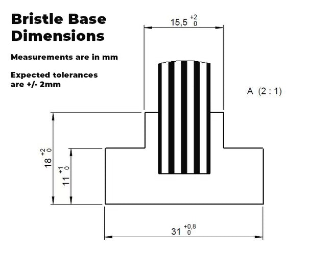 1050mm Bristle for SWP21 Excavator Sweeper Brush / Broom