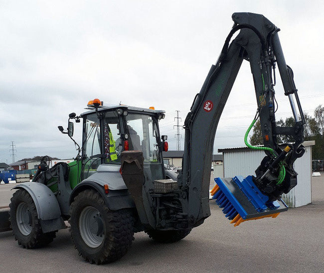 SWP12 Excavator Sweeper Brush / Broom Attachment - 1200mm (8 Rows)