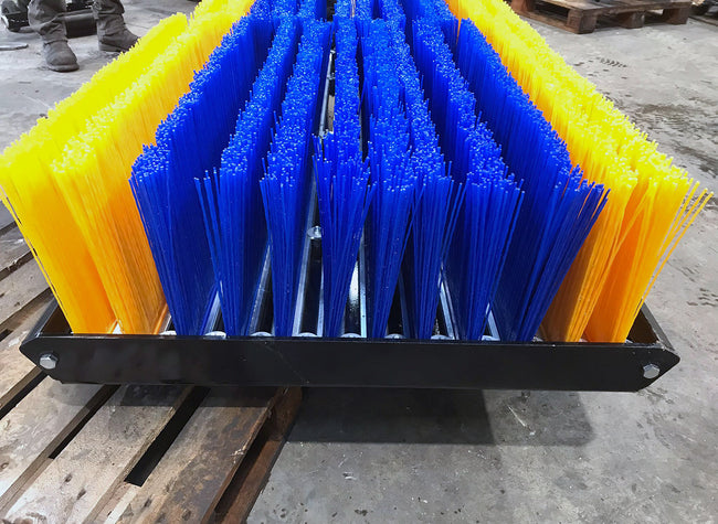 SWP12 Excavator Sweeper Brush / Broom Attachment - 1200mm (8 Rows)