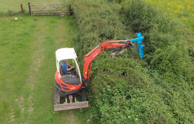 JHT-150 Excavator Hedge Trimmer Package c/w 1m Extension & Headstock - 2 to 10 Tonne Excavator (80cc Motor)