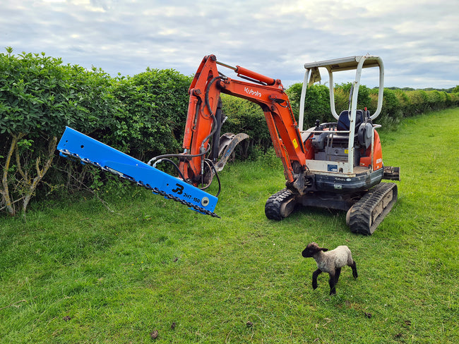 JHT-150 Excavator Hedge Trimmer Package c/w 1m Extension & Headstock - 2 to 10 Tonne Excavator (80cc Motor)