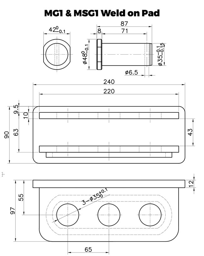 MG1 & MSG1 Dipper Plate & Pin