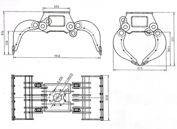 SG18 Fixed 2-Way Excavator Selector Grab - 18-28 Tonne – JB Equipment Ltd