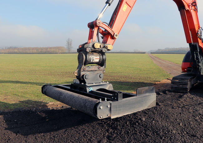 Excavator Grading Beam with Roller - 2000mm - 5 to 13 tonne